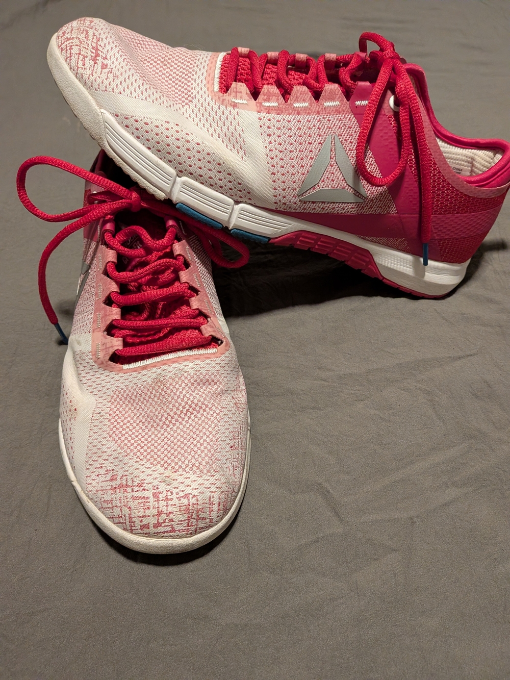 Reebok Pink and White Women's Training Sneakers
